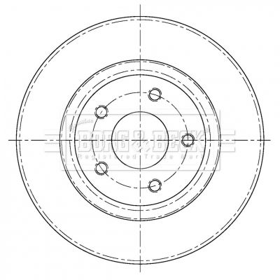 BORG & BECK Тормозной диск BBD5373